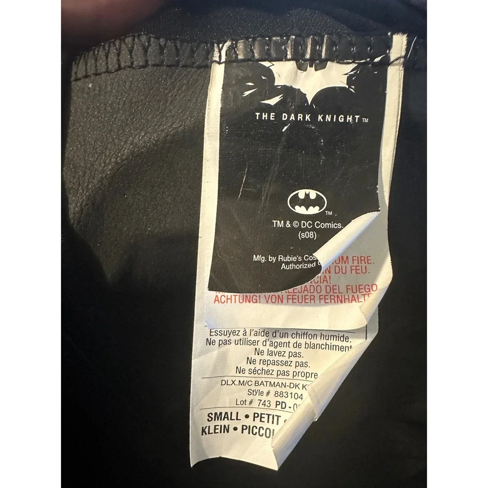 The Dark Knight Batman Costume‎ Kids Small One Piece Jumpsuit DC Comics